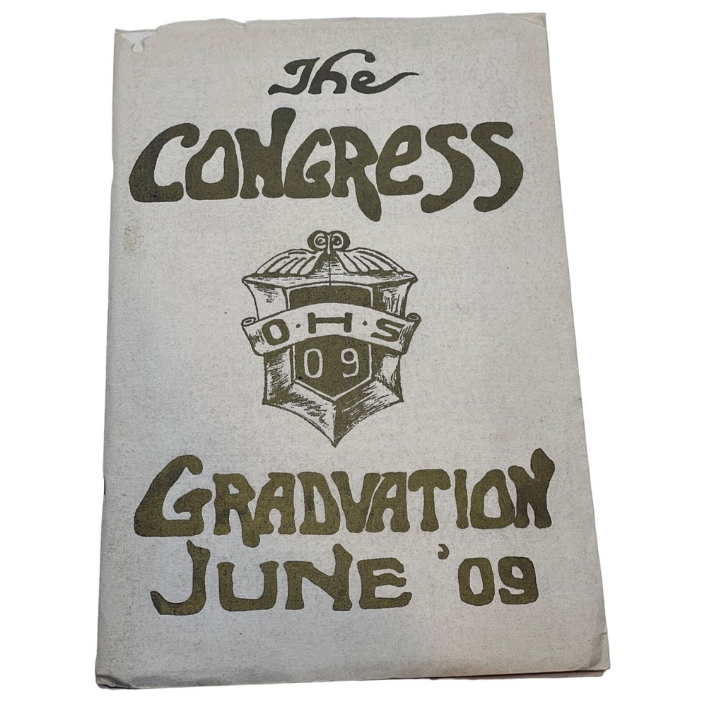 1909 Olean High School The Congress Graduation Booklet June 09 New York Antique